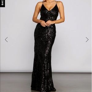 Lila Formal Open Back Sequin Mermaid Dress